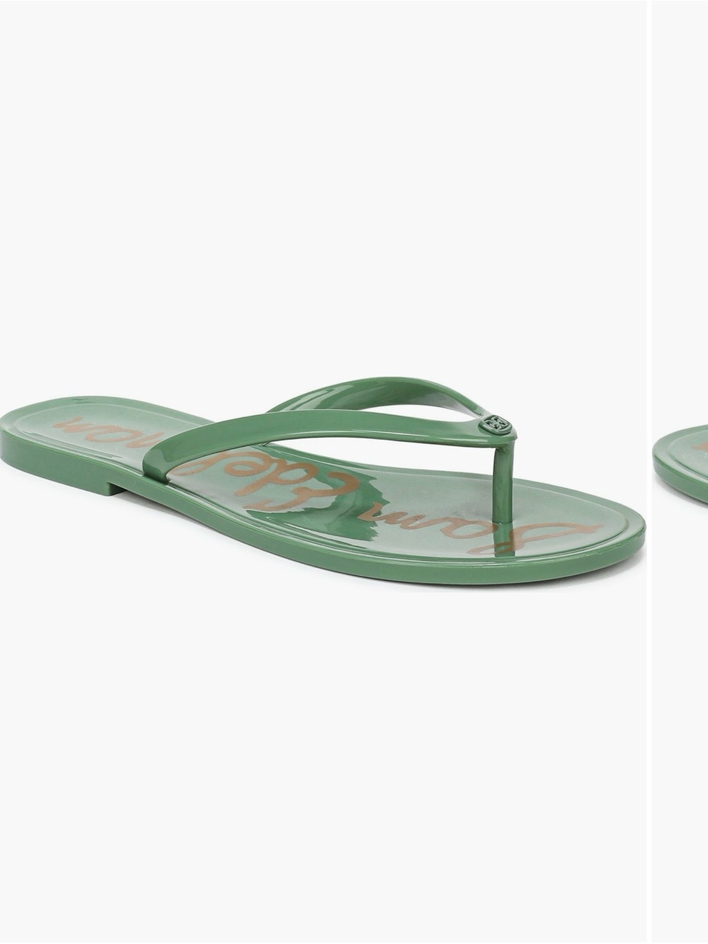 Sam Edelman Dean Flip Flops in Green Garden